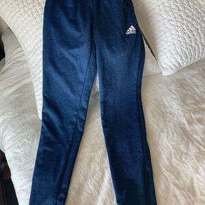 Adidas Women's blue slim fit ankle zip Jogger pants S
